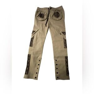 The Hideout Clothing Blossom Grey Cargo Joggers Pants, Men's Size: Large . New